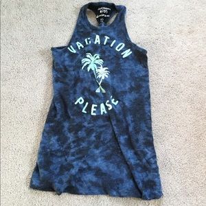 Vacation please kids beach cover up